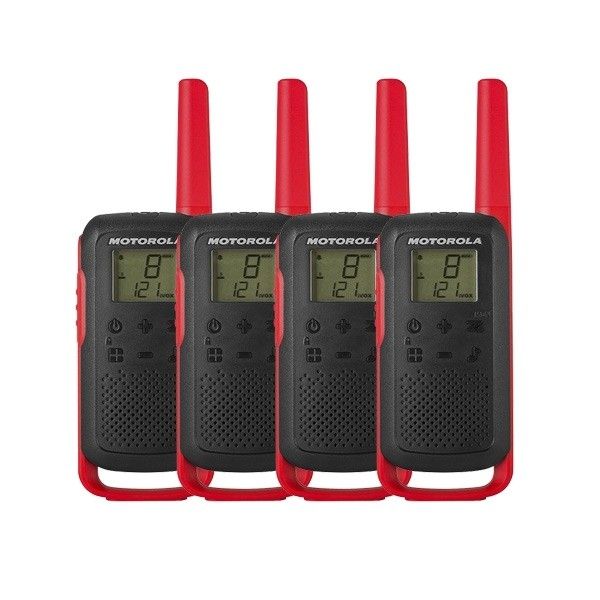 Pack quartetto Motorola Talkabout T62 (2x coppie) - Rosso