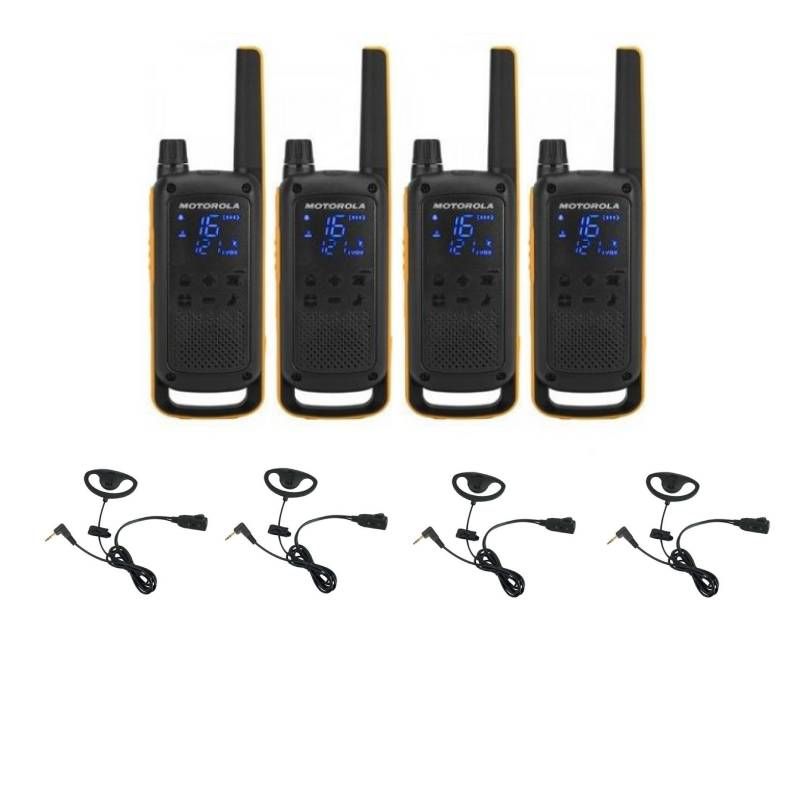 Motorola Talkabout T82 Extreme x4 + pacchetto auricolari x4