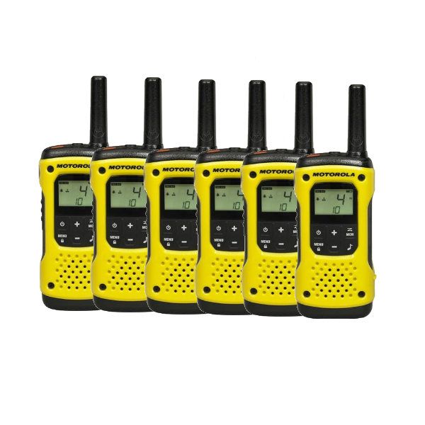 Confezione da 6 pezzi Motorola TLKR T92 H₂O Walkie Talkie 