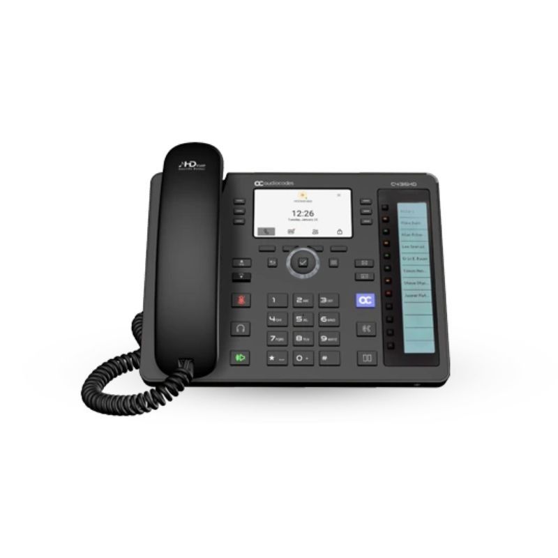 AudioCodes C436HD Telefono IP con Sidecar per Microsoft Teams