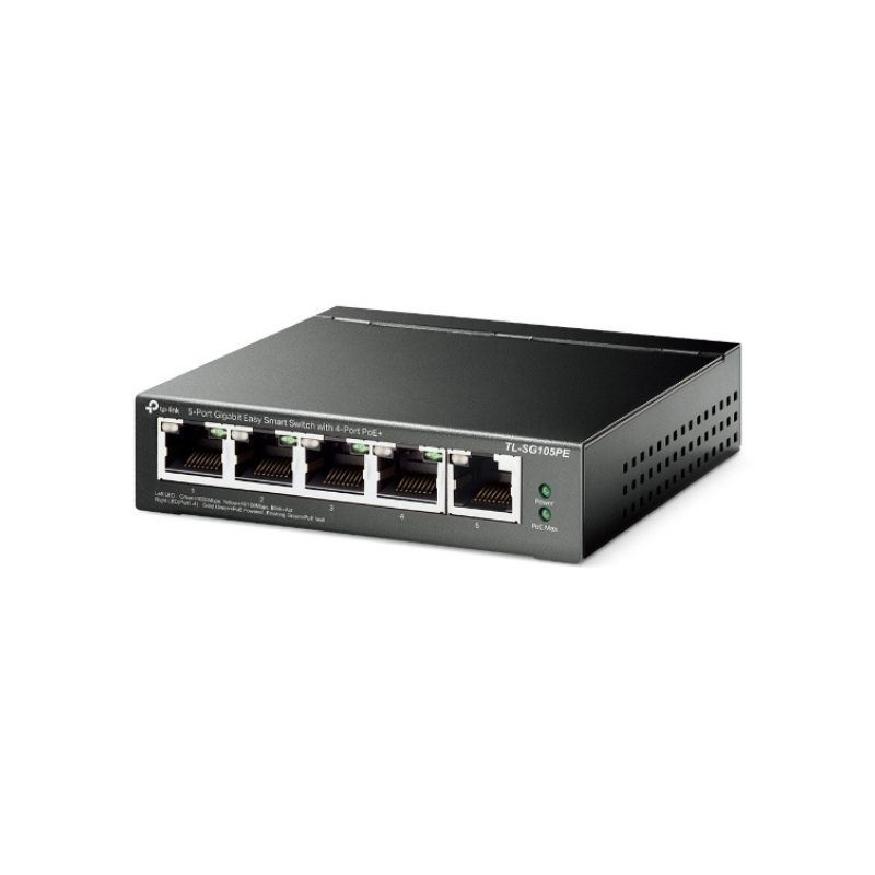 TP Link TL SG105PE Switch Gigabit 4 Porte PoE+