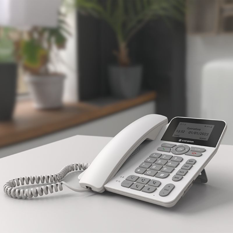 COCOMM Telefono Fisso F360 Bianco