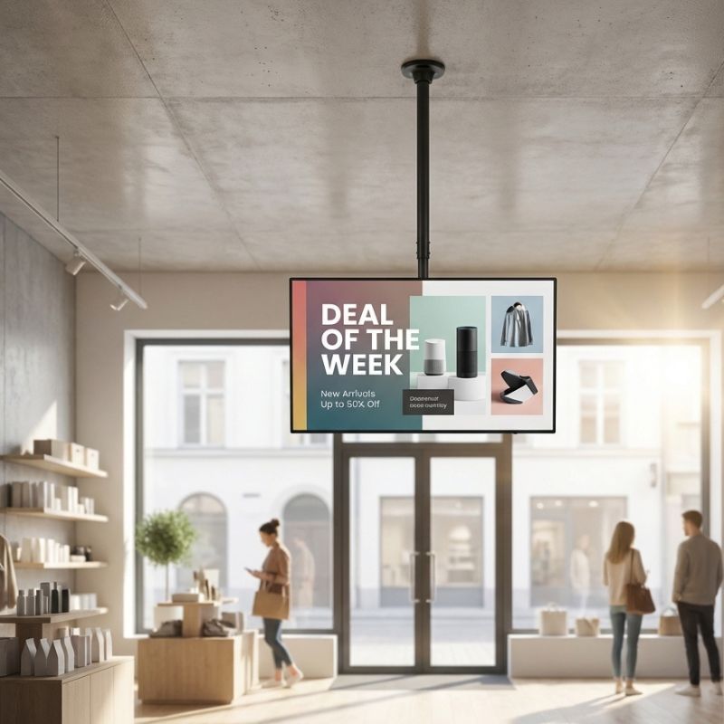 Pack iiyama ProLite LH4360UHS-B2AG 43" + Supporto da soffitto Neomounts FPMA-C340BLACK