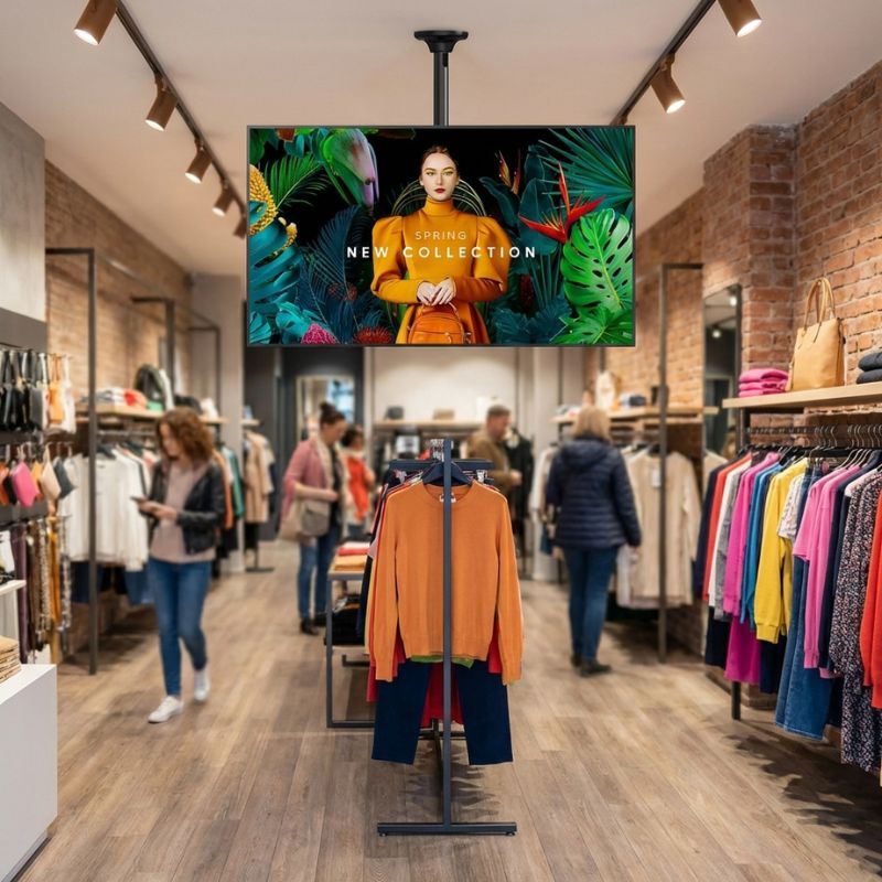 Pack Samsung QBC 65" + Supporto da soffitto Neomounts FPMA-C340BLACK