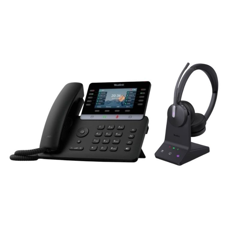 Pack Yealink SIP-T74U + WH64 Duo – Telefono IP e cuffia DECT