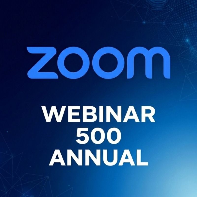 Licenza Annuale Zoom Webinar 500