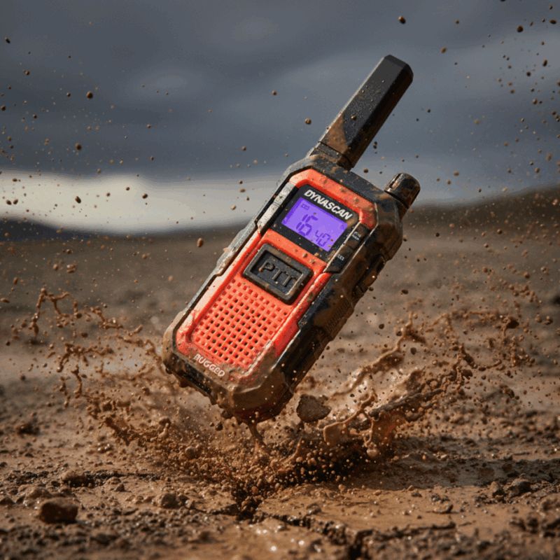Dynascan Walkie Talkie Rugged IP67 Radio PMR446