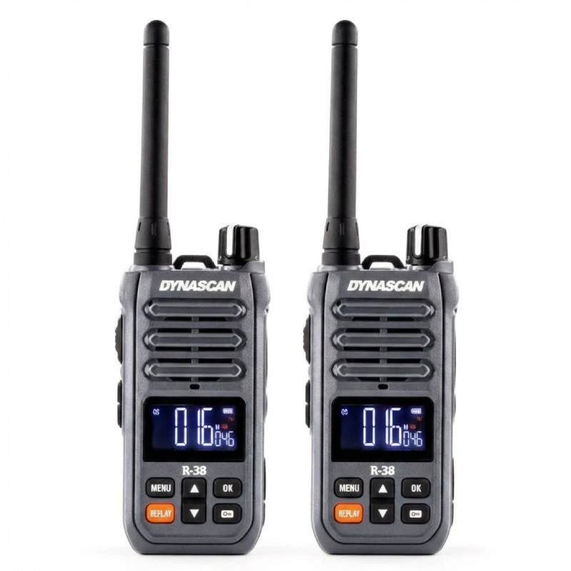 Pack 2 walkie talkie PMR446 Dynascan R38