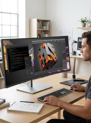 HP Serie 7 Pro 738pu Monitor Curvo Thunderbolt 4 da 37,5&quot; - Onedirect