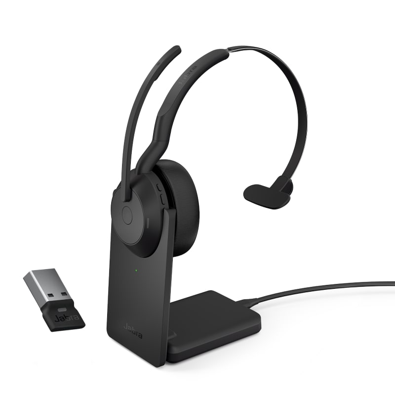 Jabra Evolve2 55 UC Mono LINK 380 USB-a con base di ricarica