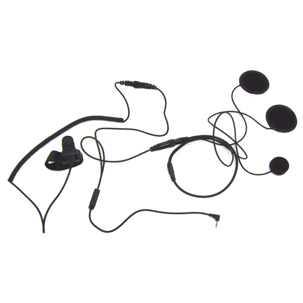 Micro-auricolare per casco chiuso compatibile con Motorola 1 pin