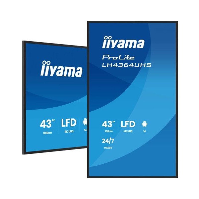 iiyama LH4364UHS-B1AG 43'' Schermo Ultra HD