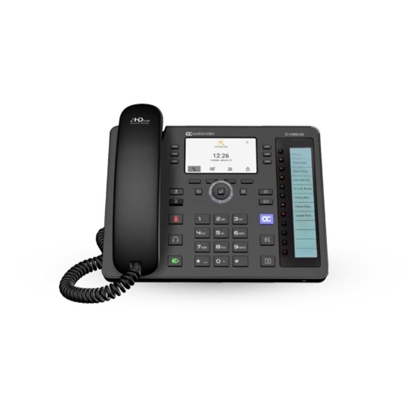 AudioCodes C436HD Telefono IP con Sidecar per Microsoft Teams