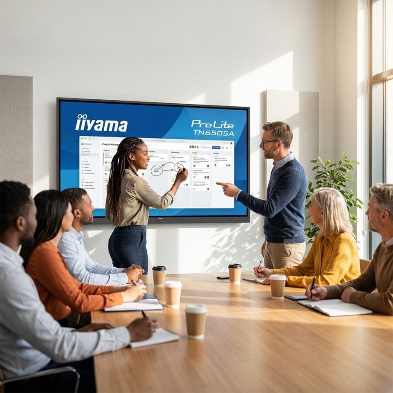 Display touch iiyama 4K da 65 pollici senza sistema operativo