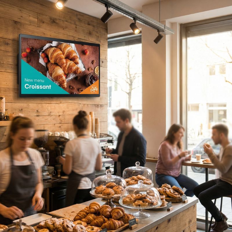 Pacchetto Samsung QB24C-T + Supporto da parete Neomounts WL30-550BL12