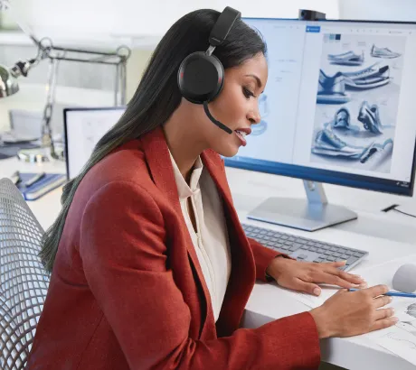 Cuffie per PC con microfono per chiamate e videoconferenze da computer