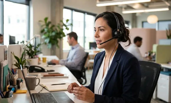 Cuffie QD con microfono per telefonia aziendale
