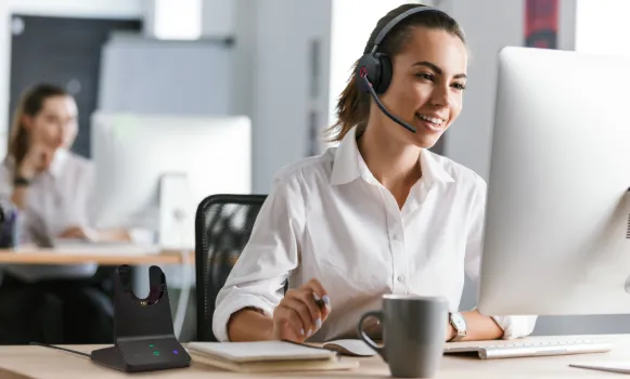 Cuffie senza fili con microfono per ufficio
