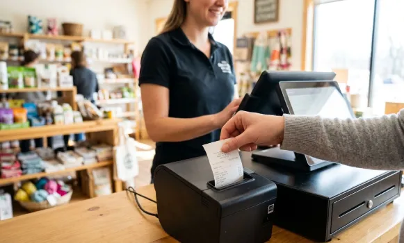 Stampante termica per scontrini Stampante termica per scontrini e postazioni di cassa