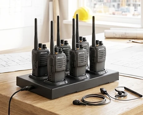 Dispositivi radio con caricabatterie / batterie di ricambio