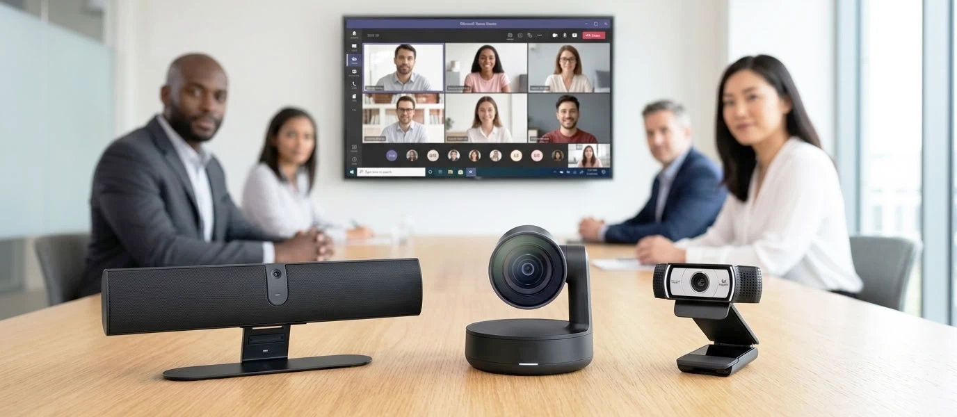 Barra video, webcam o telecamera per videoconferenza: qual è la differenza?