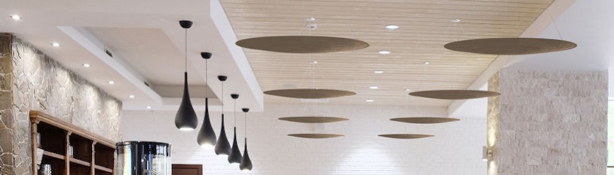 Pannelli acustici da soffitto