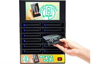 Estante de carga con pantalla Estante de carga con pantalla