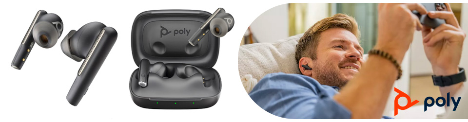 Poly Voyager Free 60 UC USB-A Black + Custodia