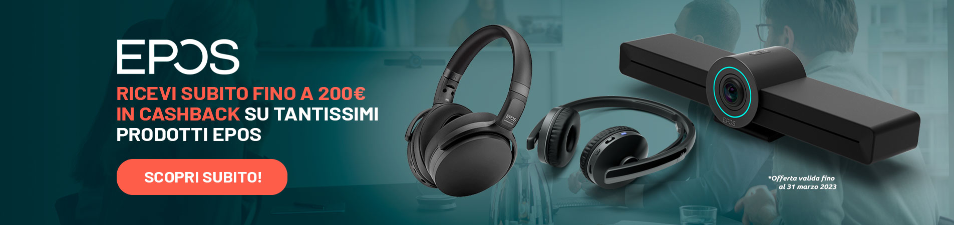 Offerta cashback: Fino a 200€ di cashback!